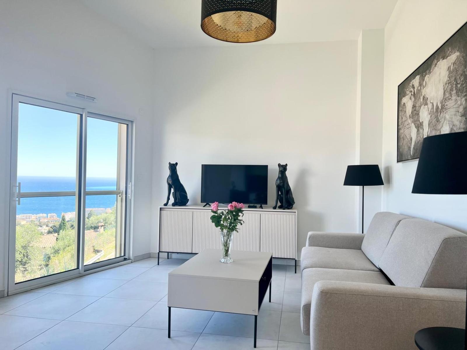 Panoramic Sea View Appartment Blue Pearl Nisa Exterior foto