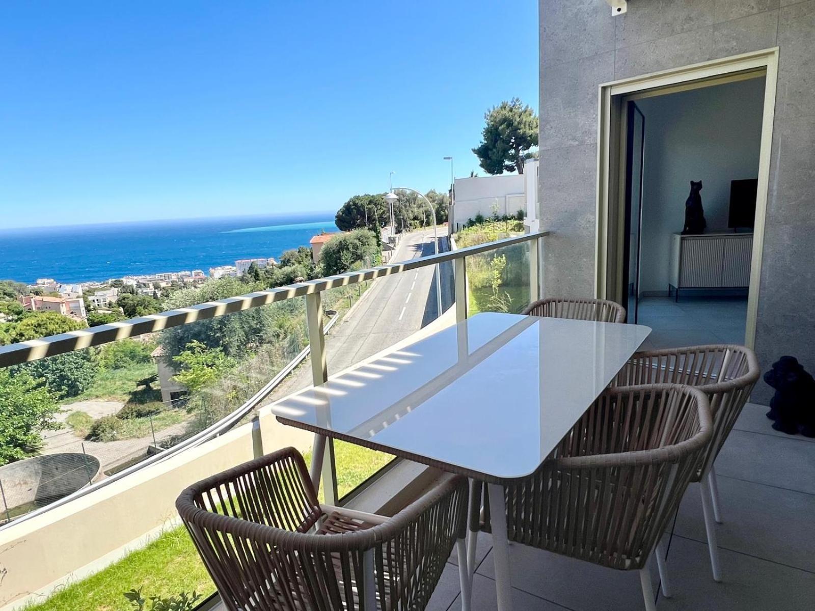 Panoramic Sea View Appartment Blue Pearl Nisa Exterior foto